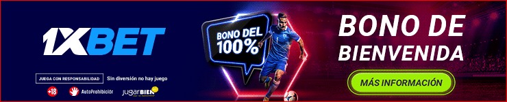 1XBET — Bono de bienvenida 100%