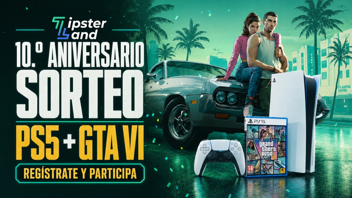 10.º aniversario de Tipsterland: sorteo de una PS5 con GTA VI